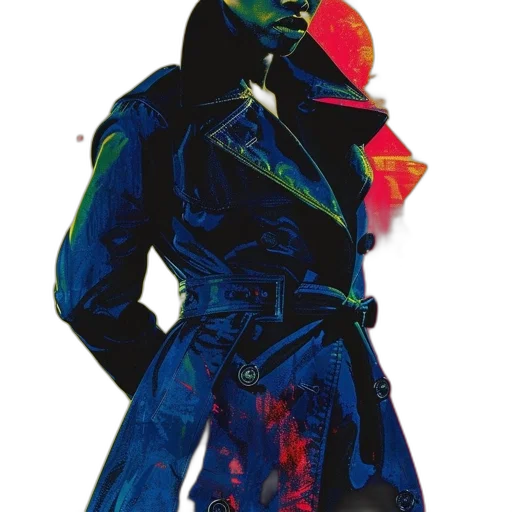 jacket, mask, robot, umbrella transparent PNG cut-out