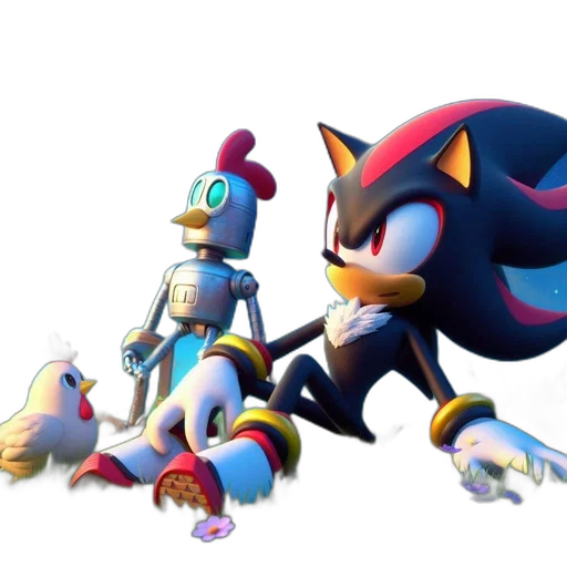robot, animal, concept art, 3d render transparent PNG cut-out