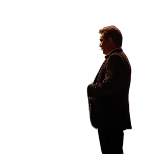 jacket, staff, robot, face transparent PNG cut-out