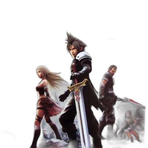 sword, concept art, fantasy art, 3d render transparent PNG cut-out