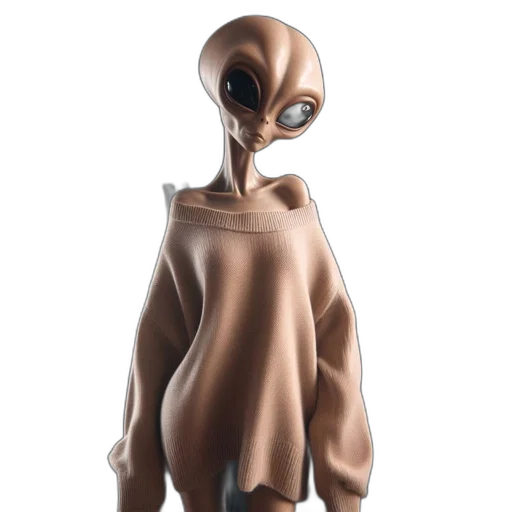 dress, jacket, creature, robot transparent PNG cut-out