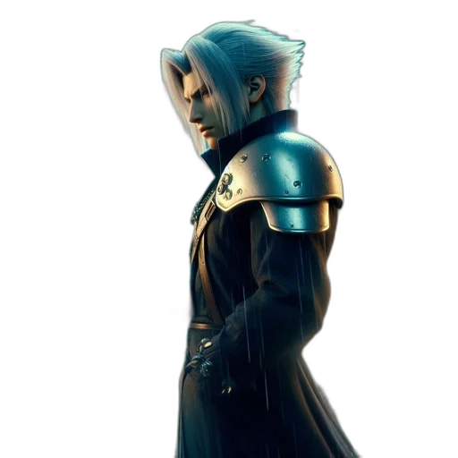 jacket, robot, mask, staff transparent PNG cut-out