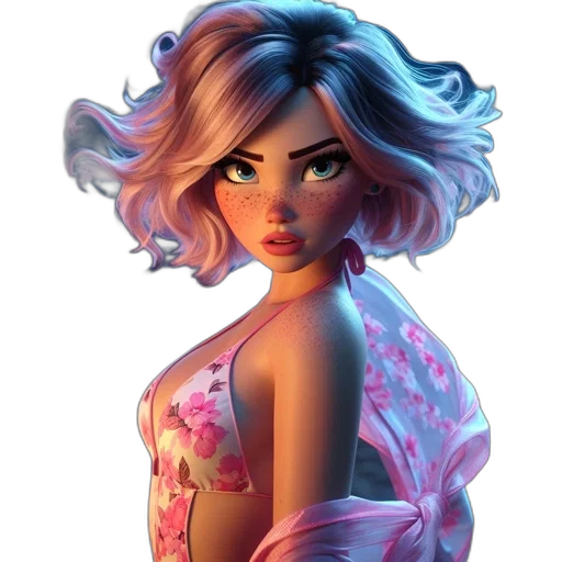 dress, concept art, fantasy art, comic book art transparent PNG cut-out