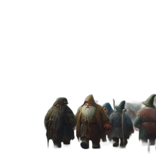 creature, staff, mask, jacket transparent PNG cut-out
