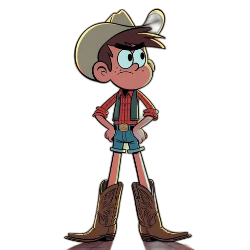 jacket, hat, staff, cartoon transparent PNG cut-out