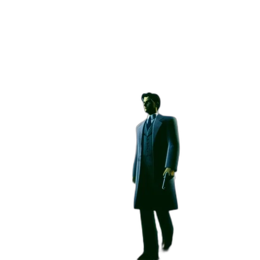 jacket, staff, robot, face transparent PNG cut-out