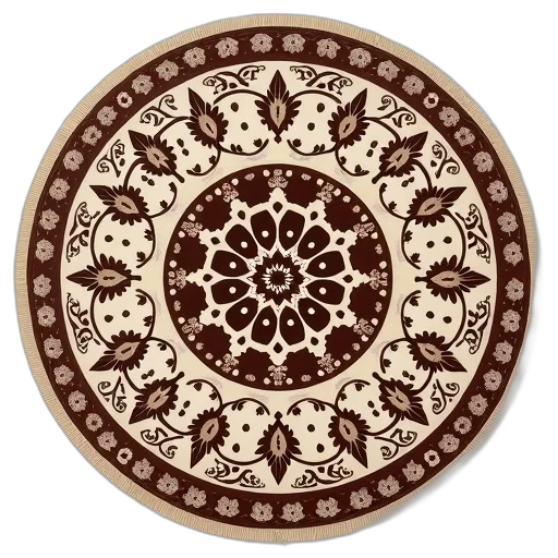 jewelry, earth tones, circular, oriental transparent PNG cut-out