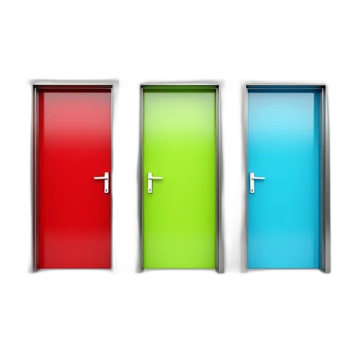3d render, neon, collection, three transparent PNG cut-out