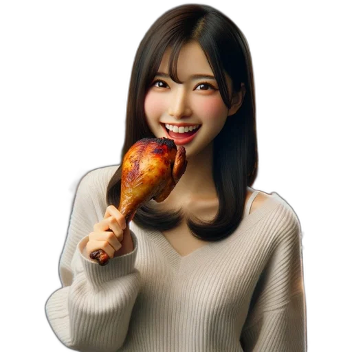 food, face, animal, photorealistic transparent PNG cut-out