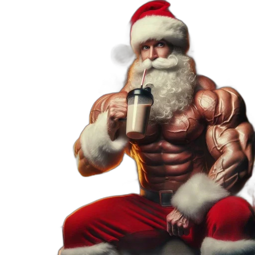 santa-clad, man, relaxes, fireplace transparent PNG cut-out