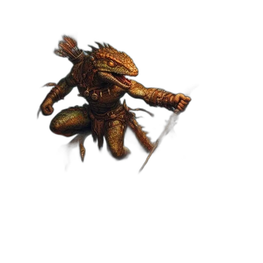 creature, dragon, staff, animal transparent PNG cut-out