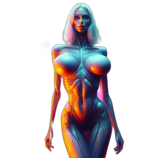 dress, robot, creature, concept art transparent PNG cut-out