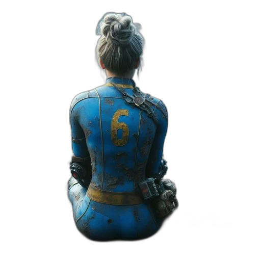 jacket, robot, mask, staff transparent PNG cut-out