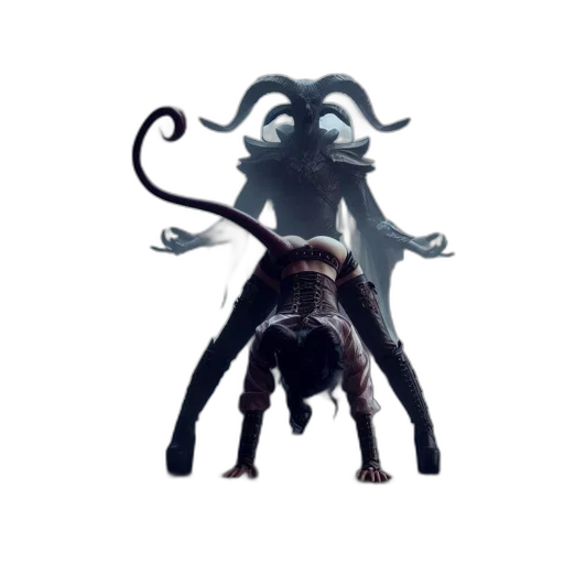 creature, staff, mask, animal transparent PNG cut-out