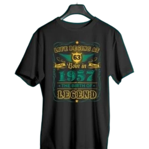 3d render, black, t-shirt, text transparent PNG cut-out