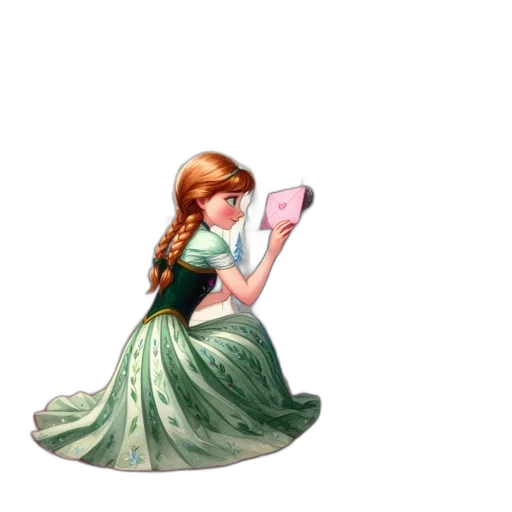dress, staff, sword, jewelry transparent PNG cut-out