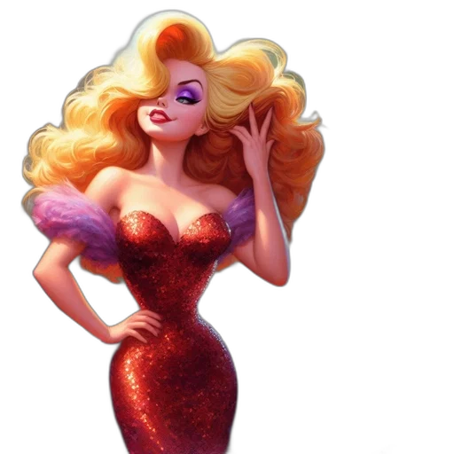 dress, hair, concept art, cartoon transparent PNG cut-out