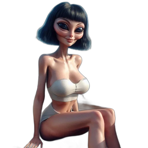 dress, robot, creature, face transparent PNG cut-out