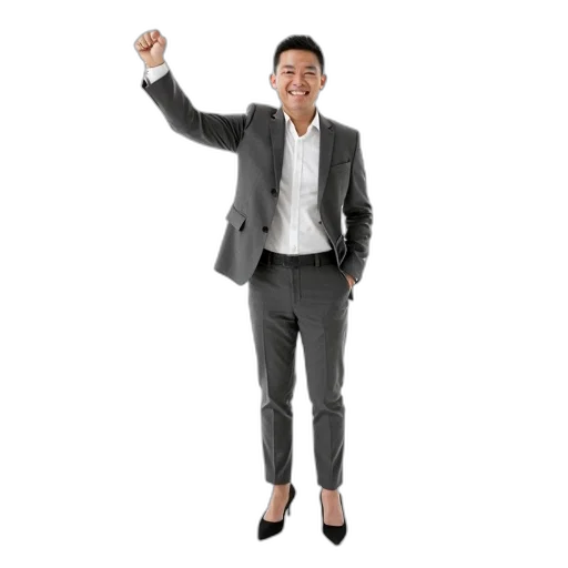 staff, jacket, person, gray transparent PNG cut-out