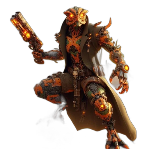 staff, weapon, robot, concept art transparent PNG cut-out