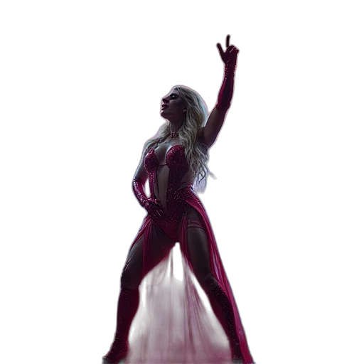 dress, hair, creature, concept art transparent PNG cut-out