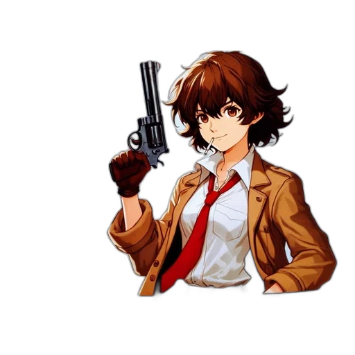 weapon, jacket, staff, animal transparent PNG cut-out
