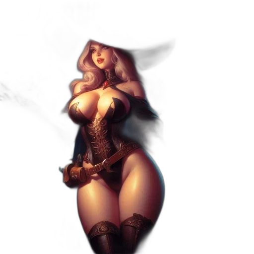 dress, staff, fantasy art, concept art transparent PNG cut-out