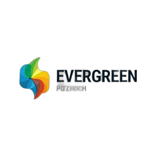 green, stylized, logo, featuring transparent PNG cut-out