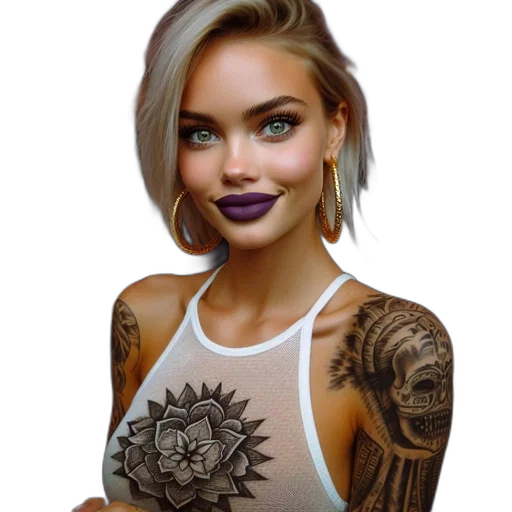 jewelry, face, photorealistic, fantasy art transparent PNG cut-out