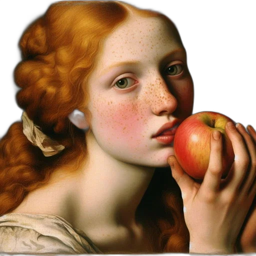 food, face, photorealistic, oil painting transparent PNG cut-out