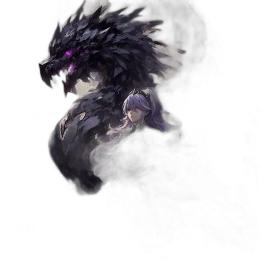 dragon, creature, animal, staff transparent PNG cut-out