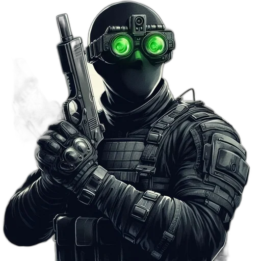 weapon, mask, staff, robot transparent PNG cut-out