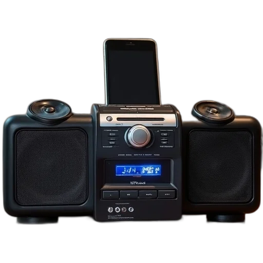 portable, stereo, system, player transparent PNG cut-out