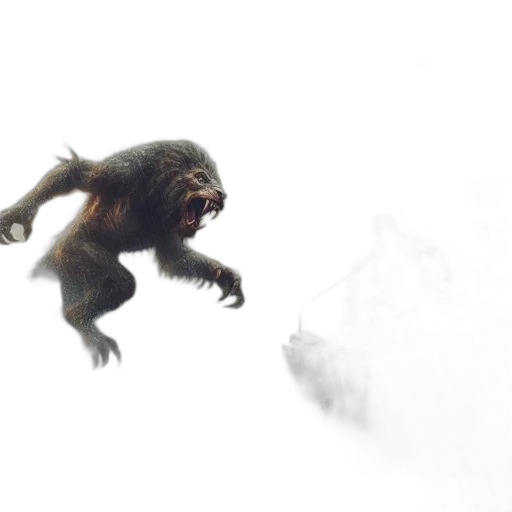 creature, animal, dragon, hair transparent PNG cut-out