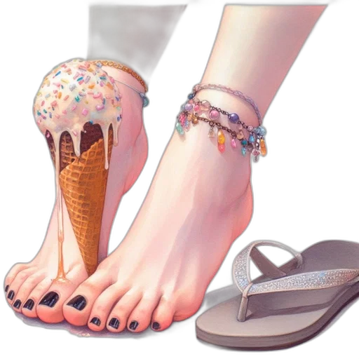shoes, jewelry, 3d render, photorealistic transparent PNG cut-out