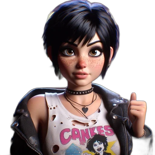 jacket, concept art, 3d render, comic book art transparent PNG cut-out