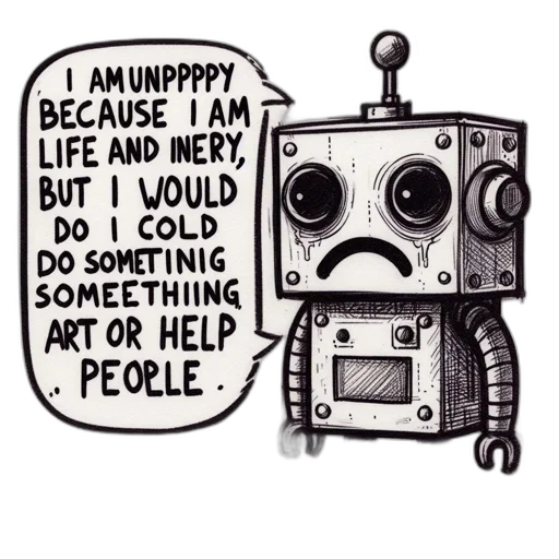 robot, face, comic book art, cartoon transparent PNG cut-out