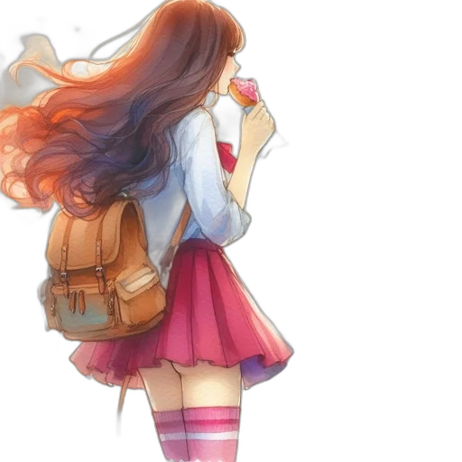 dress, jacket, bottle, watercolor transparent PNG cut-out