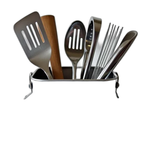 food, staff, set, stainless transparent PNG cut-out