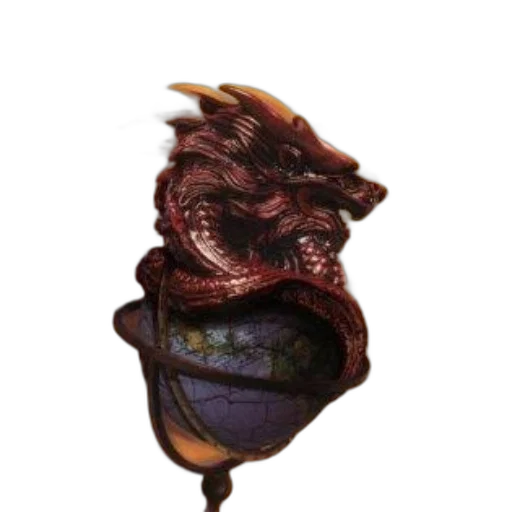 dragon, staff, mask, creature transparent PNG cut-out