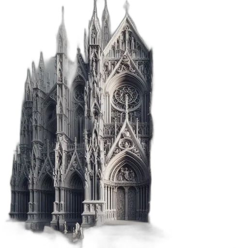 building, 3d render, concept art, fantasy art transparent PNG cut-out