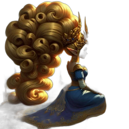 crown, hair, sword, weapon transparent PNG cut-out