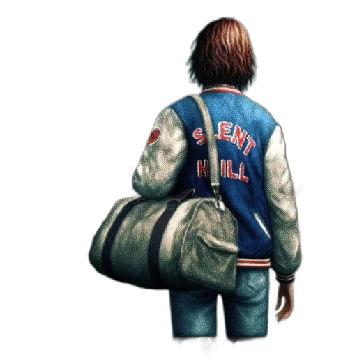 jacket, concept art, pixel art, photorealistic transparent PNG cut-out
