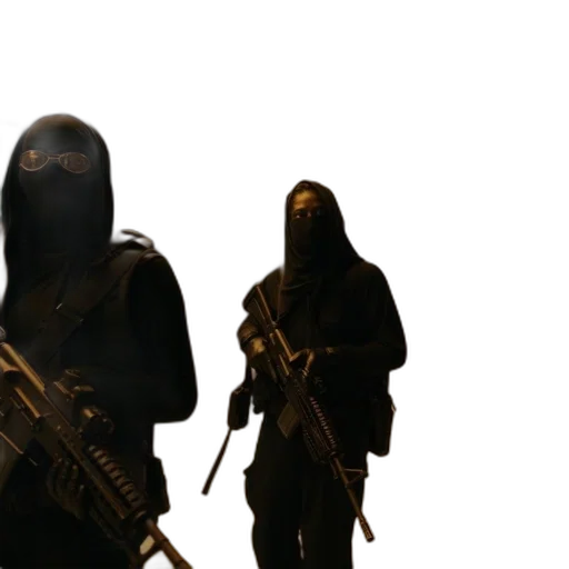 mask, weapon, concept art, 3d render transparent PNG cut-out