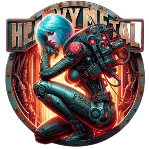cyberpunk, comic book art, concept art, fantasy art transparent PNG cut-out