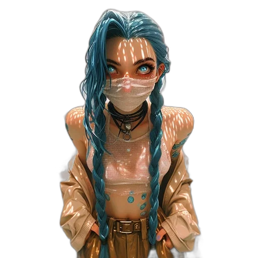 mask, fantasy art, concept art, cyberpunk transparent PNG cut-out