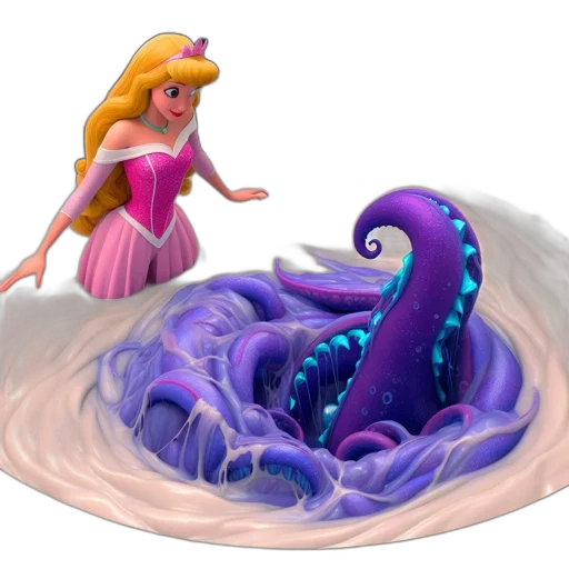 creature, dress, dragon, hair transparent PNG cut-out