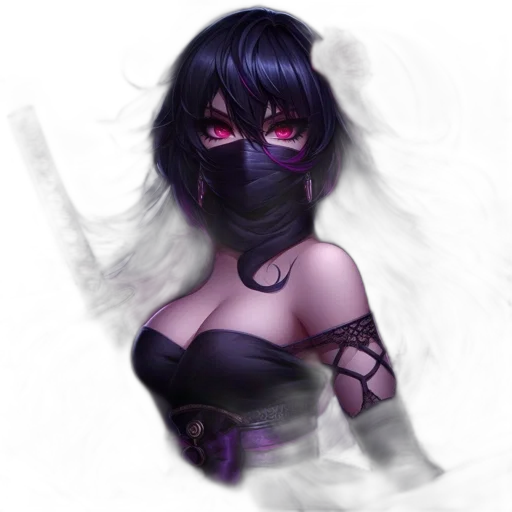 mask, face, weapon, fantasy art transparent PNG cut-out