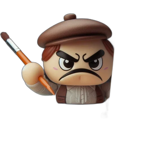 staff, concept art, 3d render, pixel art transparent PNG cut-out