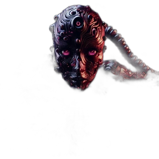 mask, creature, face, staff transparent PNG cut-out